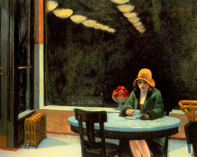 Analysis in Ekphrastic Poetry Format: Automat, Painting by Edward Hopper