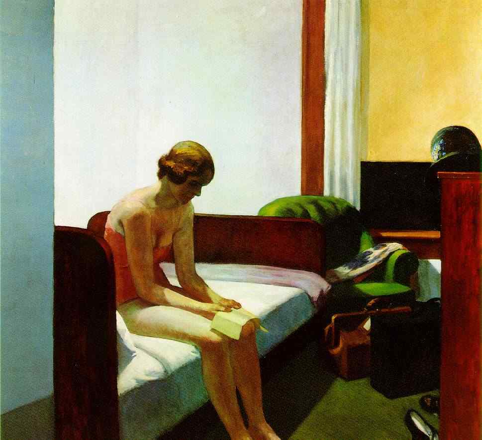 Analysis in Ekphrastic Poetry Format: Hotel Room, Painting by Edward Hopper